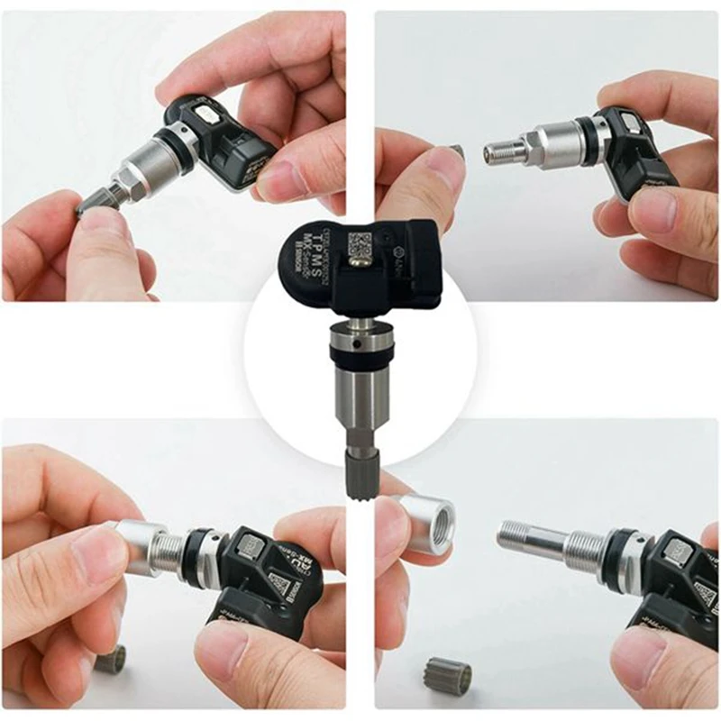 TPMS Sensor Programmable Fit For AUTEL Tire Pressure Monitoring System 433Mhz 315MHZ Sensor Universal 2 In 1
