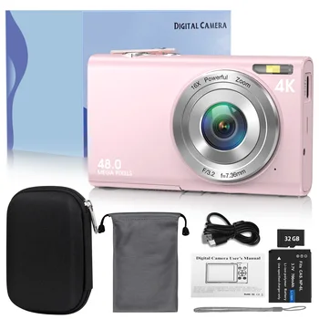 4K Digital Camera with Autofocus, 48MP Vlogging Camera, 2.8" Display, HD Video Recorder for YouTube & Photography 1