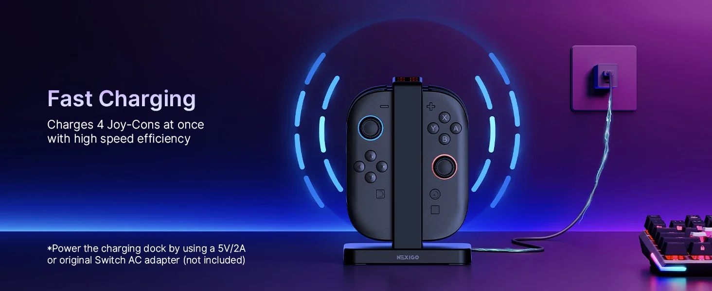 Chargeur Joy-Con magnétique Switch 2