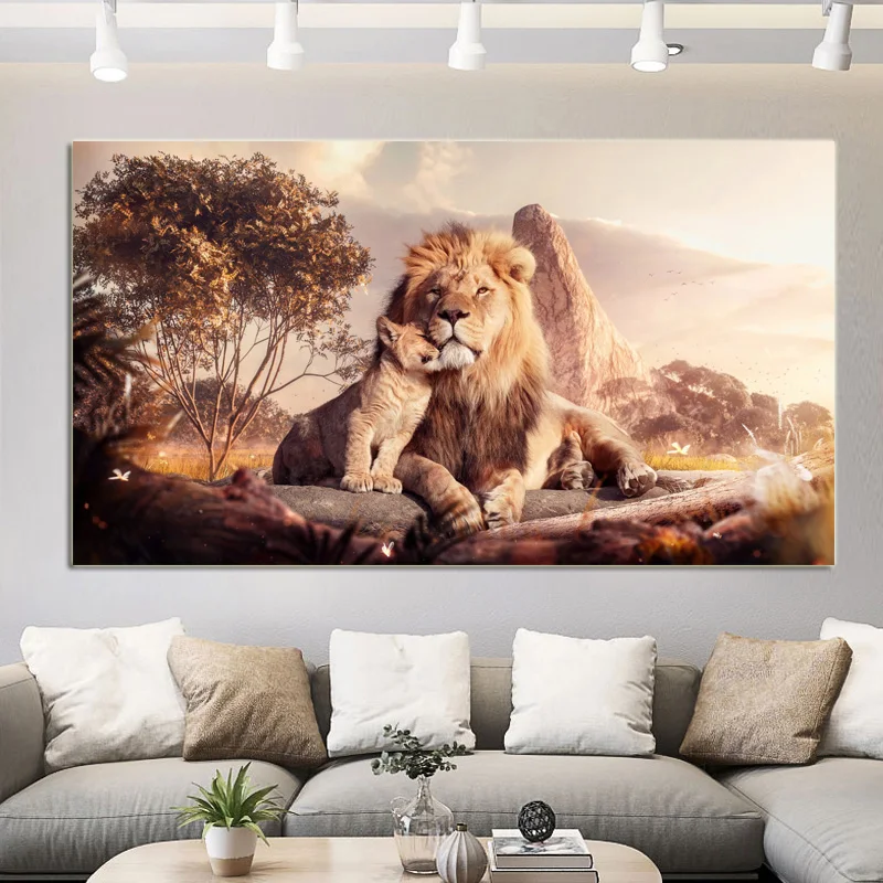 Lion Family Art