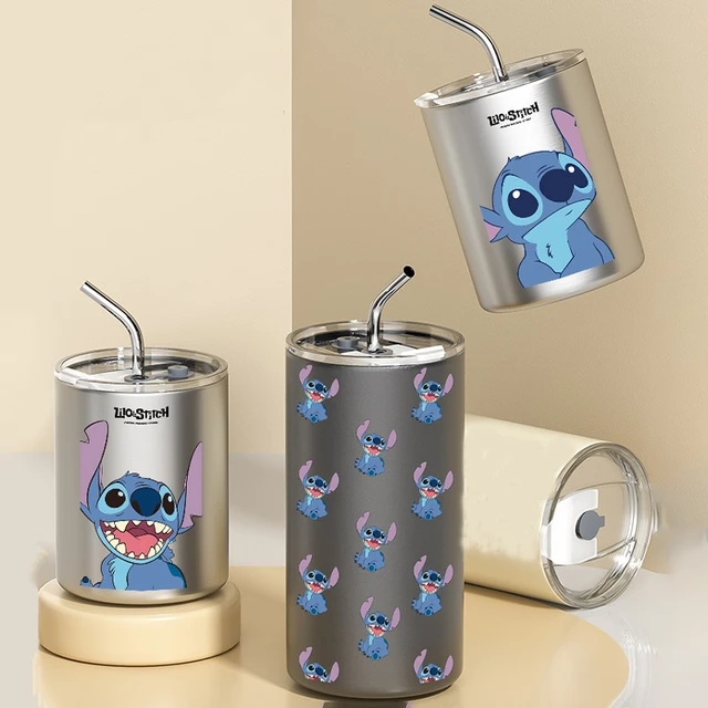 TIIMG Funny Stitch Mug Lilo & Stitch Inspired Thermos Hibiscus