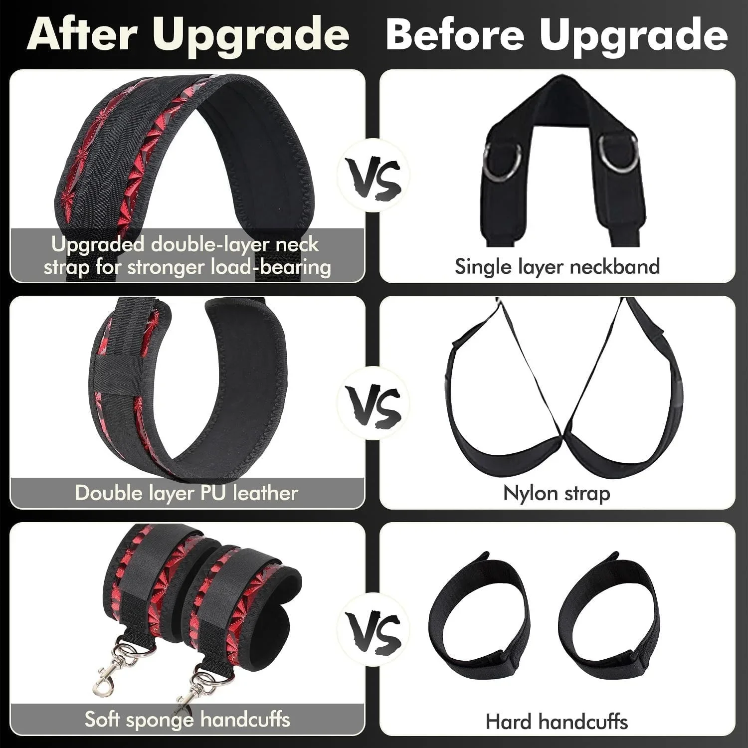Sex Toys for Couples Self Bandage Belt Hand and Foot Restraints BDSM Sets Sex Swing Bondage Leg Spreader Fetish Rope SM Slave