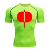 Summer Men's Gym T-Shirt Compression Sports Shirt Short Running Top Quick Dry Gym Sweat Long Shirt Sun Protection Second Skin 4