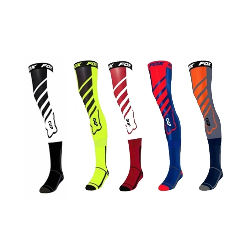 

New fox Racing socks MX Motorcycle Compression Knee Brace enduro Socks Top Motocross Socks MTB ATV Protection Sport