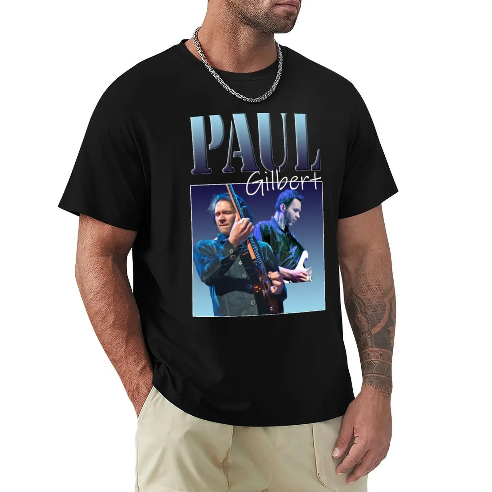 

Paul Gilbert Classic T-Shirt vintage graphics quick-drying tshirts for men