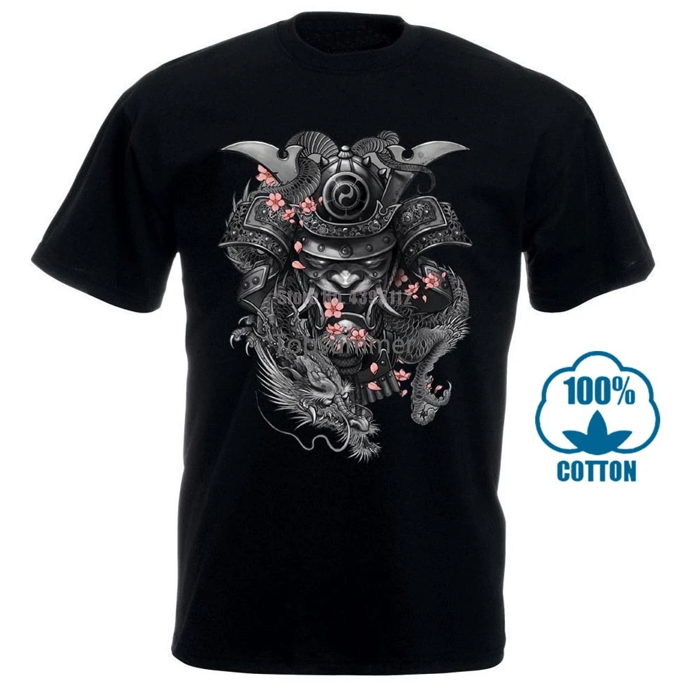

Beautiful Last Samurai Helmet Clothes Fashion Men'S T Shirt Short Sleeved Pure Cotton O Neck T Shirt For Teenage
