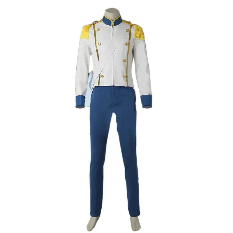 

Deluxe The Little Mermaid Prince Eric Costume Cosplay Disguise Carnival Performance Party Clothing Adult Man Male Cos