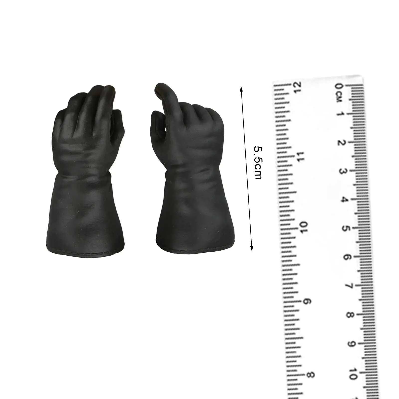 

2x 1:6 Male Gloves Hands Sturdy Doll Decor Action Figure Costume Doll Accessories Miniature Gloves Hand for 12inch Figures