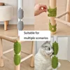 Rubber Self-Grooming Cat Scratcher - Wall & Table Leg Mountable, Flexible Bristles, Non-Electric Pet Massage, Fur Removal Tool 5