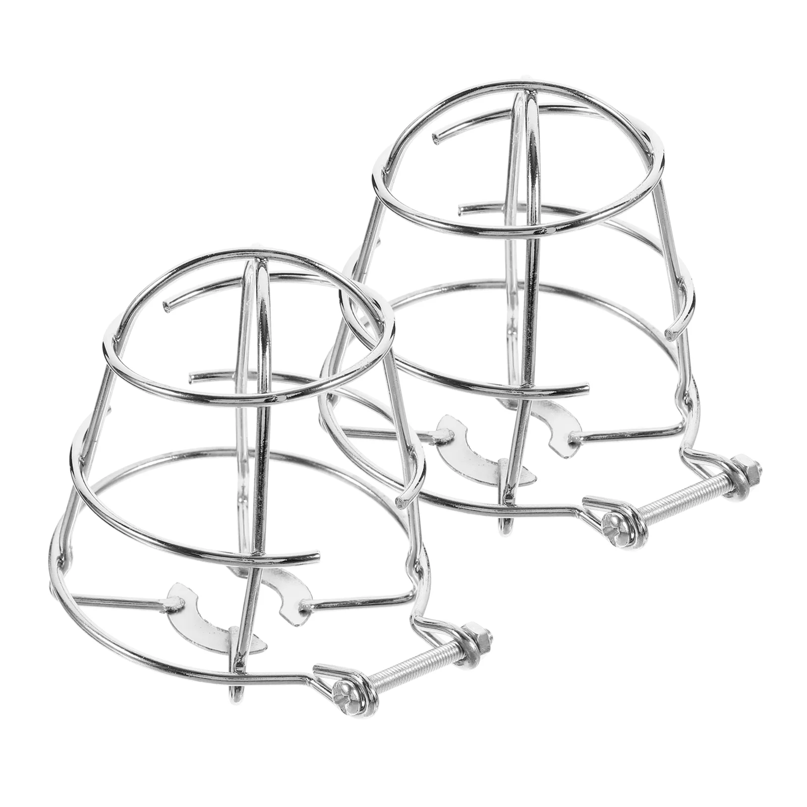 

2 Pcs Alarm Wire Holder Shower Sprayer Wrought Iron Guard for Fire Head Sprinkler