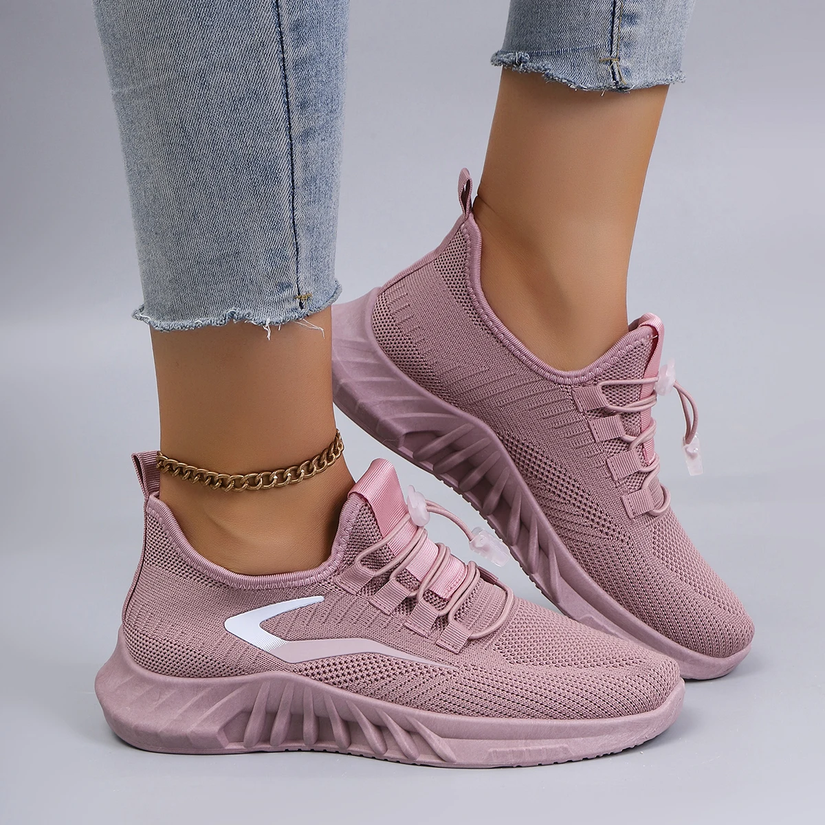 أحذية نسائية صيفية مسطحة من القماش الشبكي قابلة للتنفس، أحذية نسائية كاجوال، أحذية رياضية، تخفيضات، شحن مجاني