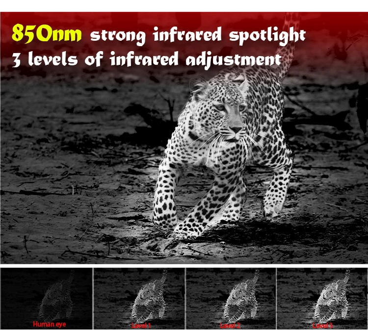 Monocular Night Vision Device 4K UHD Infrared Camera 8X Digital Light Zoom Hunti