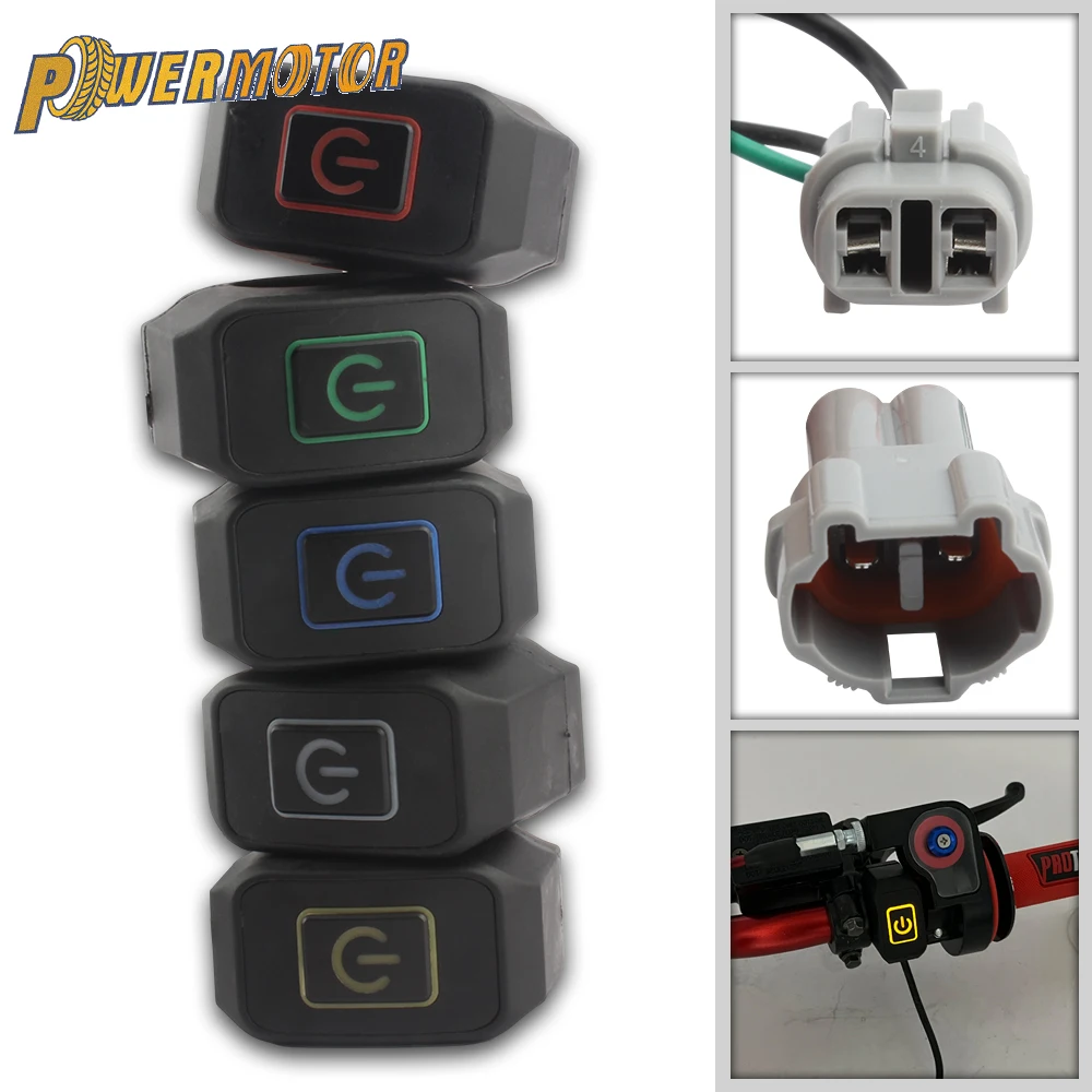 

Motorcycle Headlight Switch Modified Control Handlebar Mount with LED Light 22mm for Surron KTM Electric Bike Motocross Parts