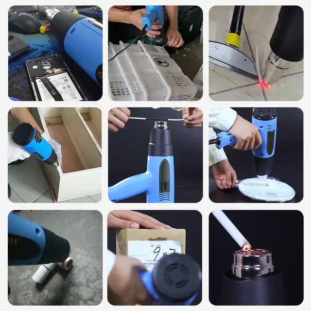 2000W Hátsó Takaró Hőmérséklete A Hőfegyver -Ipari Elektromos Pisztoly Zsugorító Szerszám - Image 5