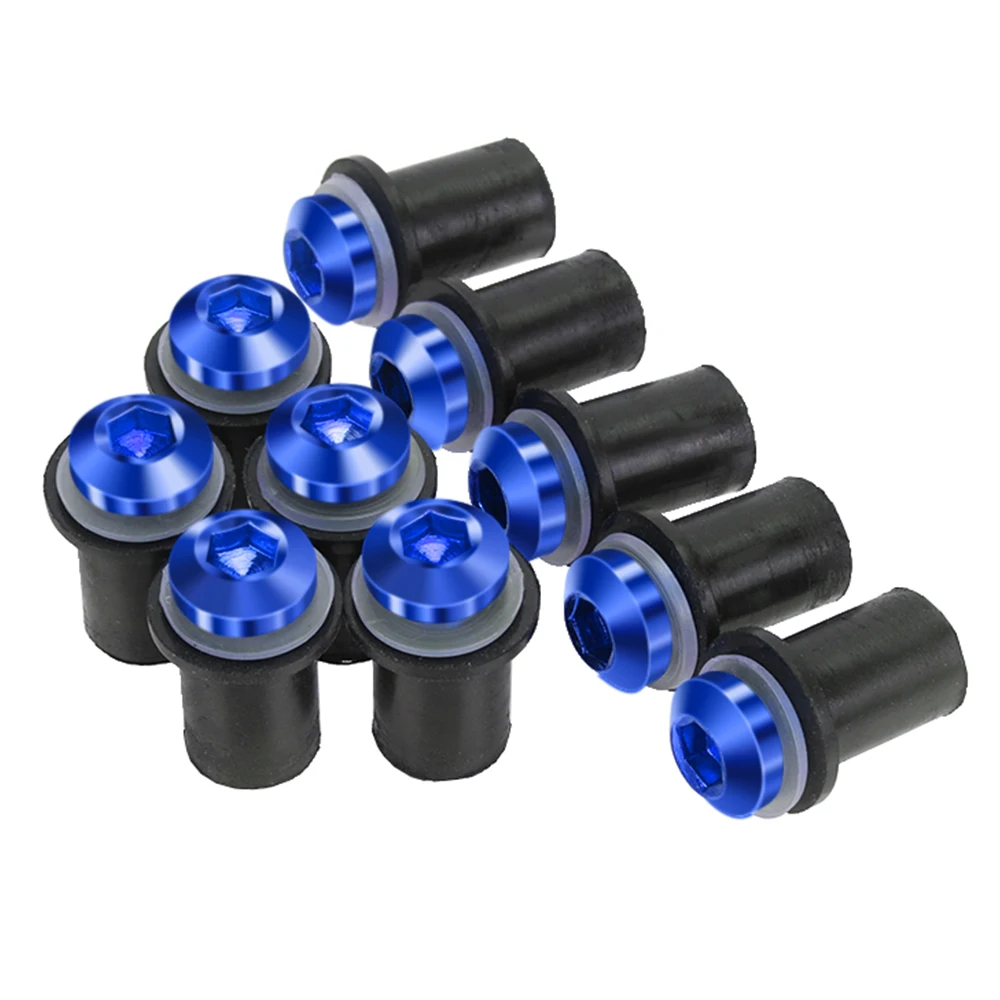 

For Suzuki GSF600S Bandit GSX600F Katana SV650 GSXR1000 TL1200S SV650X SV650 5mm 10PCS Windshield Windscreen Deflectors Bolts
