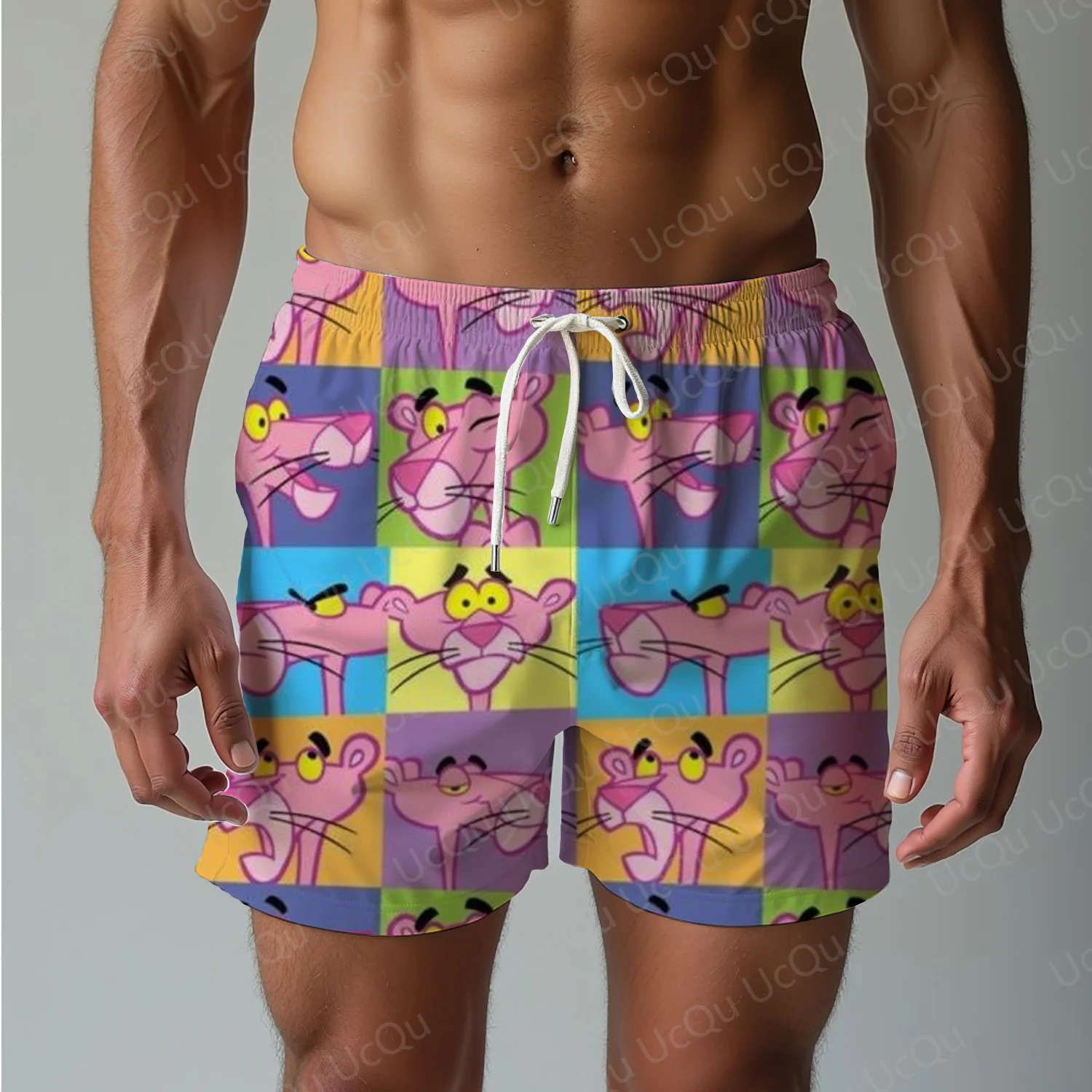 The Pink Panther Sleep Pajama Pants Oversized Adult/Kids Drawstring Pajama Short 3D Printed Beach pants Shorts kids pants men sleep pants