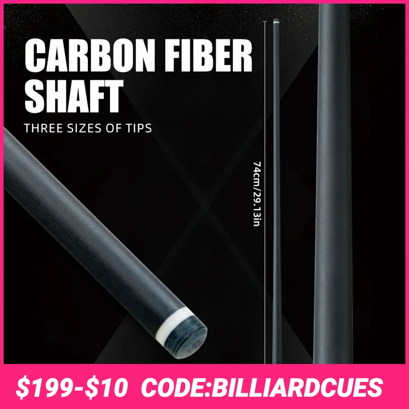Zokue Carbon Fiber Shaft with 10.5mm/11.5/12.5mm tip