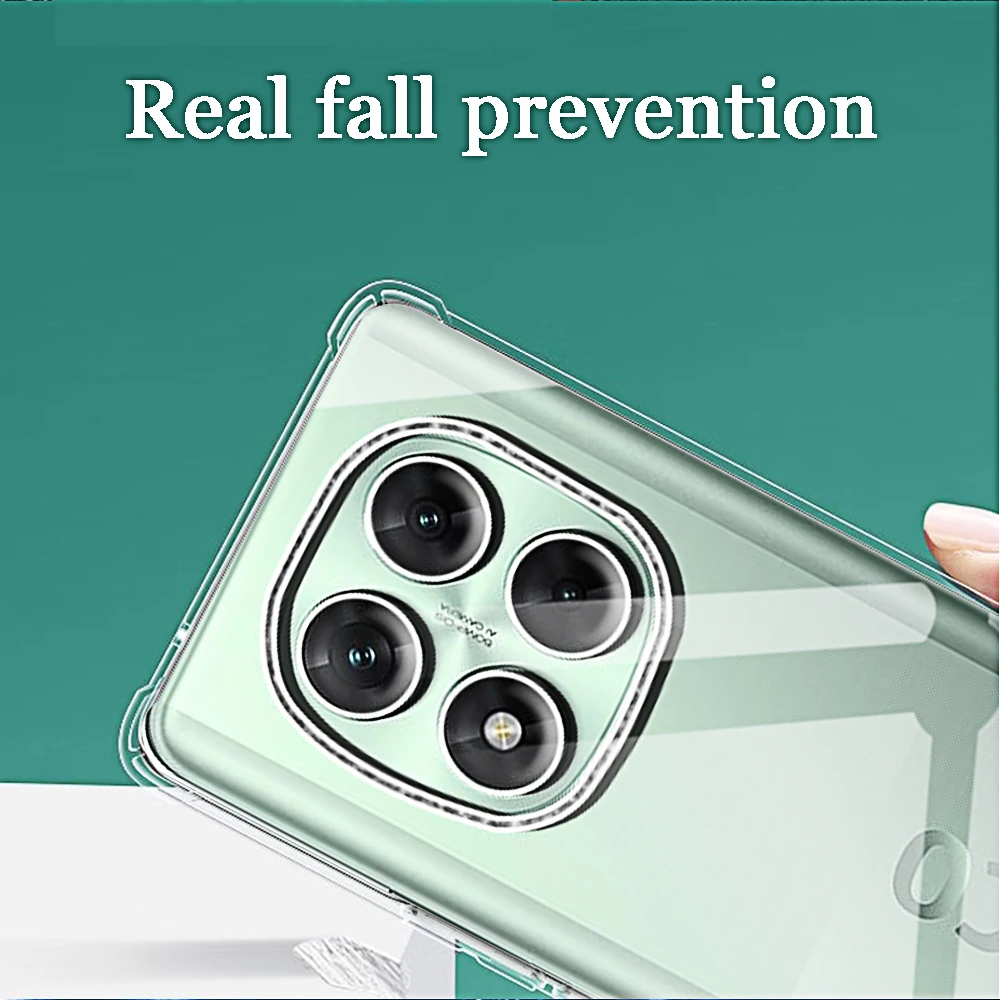 Clear Protective Transparent Phone Case with Enhanced Camera Protection
