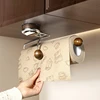 Suction Cup Kitchen Paper Towel Holder Stainless Steel Toilet Paper Holder Tissue Hanger Roll Holder for Bathroom Accessories 3