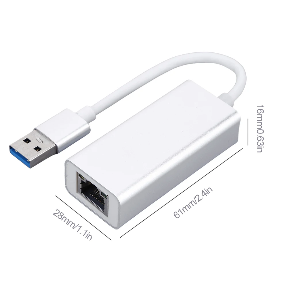 데스크탑 노트북 컴퓨터용 이더넷 USB 어댑터, 유선 LAN 네트워크, 알루미늄 합금 PC 인터넷, USB 3.0, RJ45, 2.5G