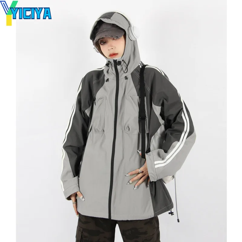 

YICIYA jacket vintage High quality Outdoor Jackets streetwear vintage Women's bomber jacket Aesthetic clothing Y2k new outerwear