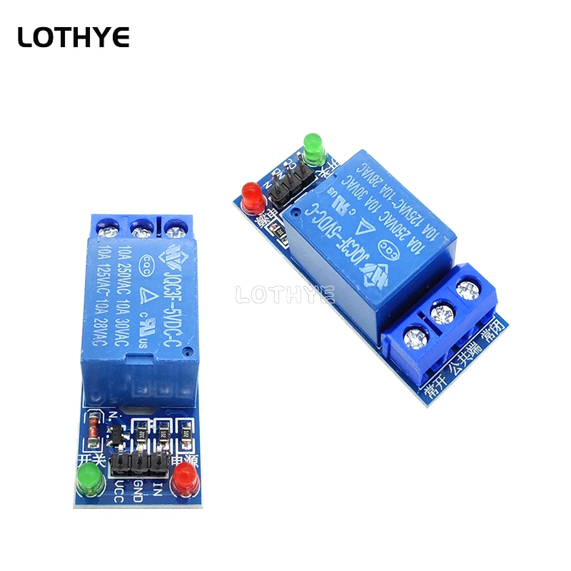 DC 5V Low Level Trigger One 1 Channel Relay Module Expansion Board ...
