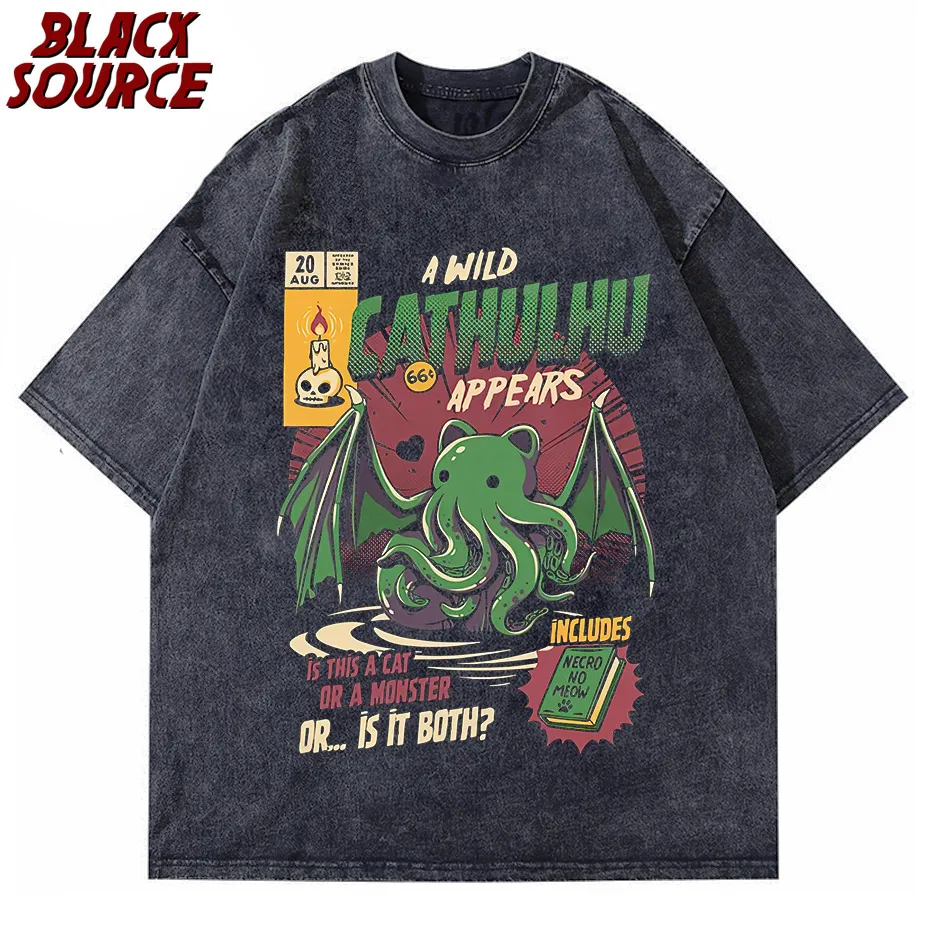

Cthulhu T-Shirt Men O Neck cool summer T Shirts Short Sleeve Tees fashion Tops