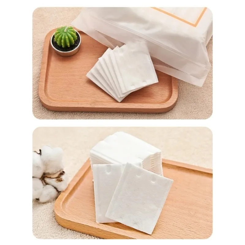 Description Picture 5 of itemSquare Cosmetic Cotton Pads Brand Ultra Thickened Soft 3-Layered Disposable Face Towel Makeup Remover Cotton Pads for Makeup