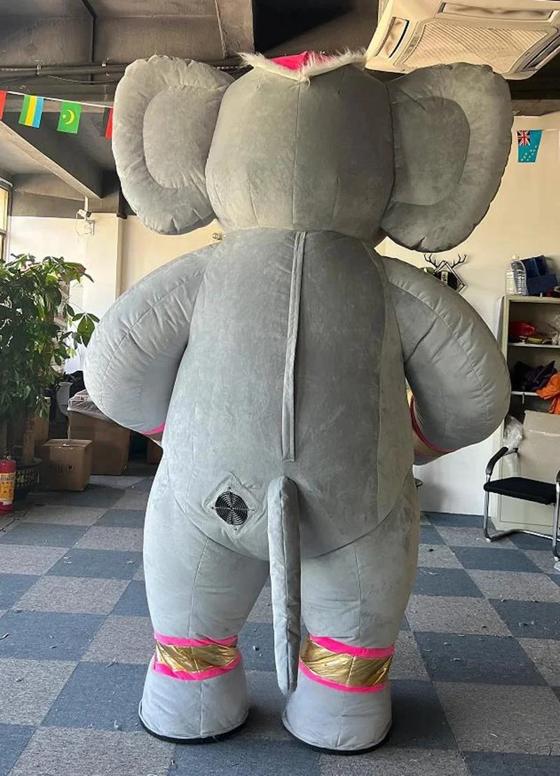 2m/2.6m Inflatable Elephant Mascot Costumes Adult Walking Blow Up Suits for  Entertainment Funny Animal Cosplay Dress No Battery - AliExpress, image size:800x1109