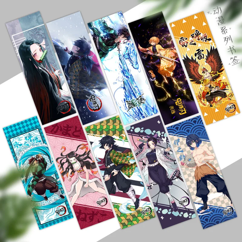 

Anime Genshin Impact Demon Slayer Jujutsu Kaisen Bookmark Cosplay Toilet-Bound Hanako-kun Cartoon Bookmark Creative Folder