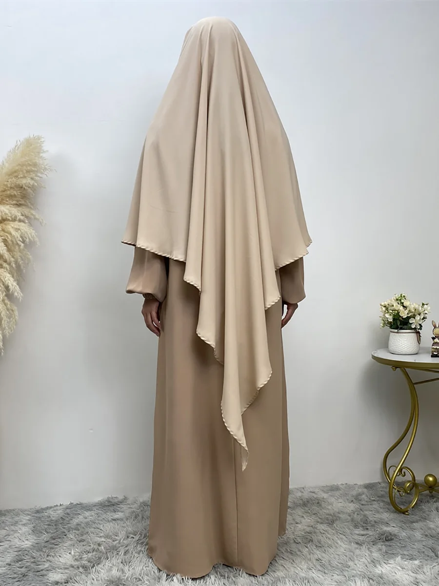 Middle Eastern Muslim women Dubai female Turkish hijab Solid Muslim woman Khimar wrapped Malaysian shawl scarf Moroccan hijab