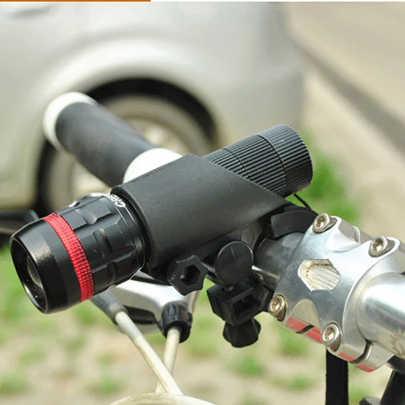 Cycling Handlebar Mount Light Holder Bike Flashlight LED Torch Clip Clamp Universal bicycle flashlight holder