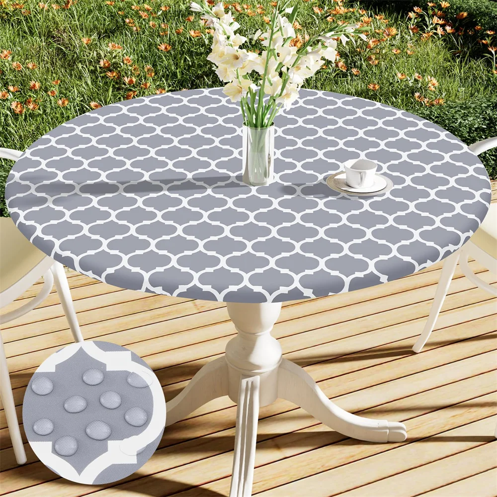 Rectangle Table Cloth Waterproof Elastic Fitted Table Covers For 4 Foot Tables Wipeable Tablecloth Camping Indoor Outdoor rectangular tablecloth table cloth