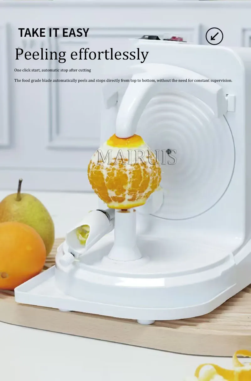 Description Picture 5 of itemElectric Fruit Peeling Artifact Peeler Full Automatic Peeling Plane Peeler Multifunctional Orange Peeling Machine