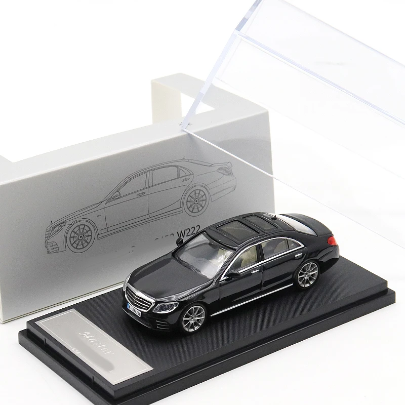 마스터 1:64 S클래스 S450 W222 감성적인 구형 자동차 합금 모형