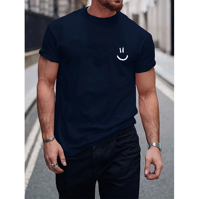 Funny Smily Face Print Tshirt Men Summer Casual Round Neck Short Sleeve Clothes Harajuku Unisex Polyester Tee Streetwear Tops 6 Funny Smily Face Print Tshirt Men Summer Casual Round Neck Short Sleeve Clothes Harajuku Unisex Polyester Tee Streetwear Tops 6