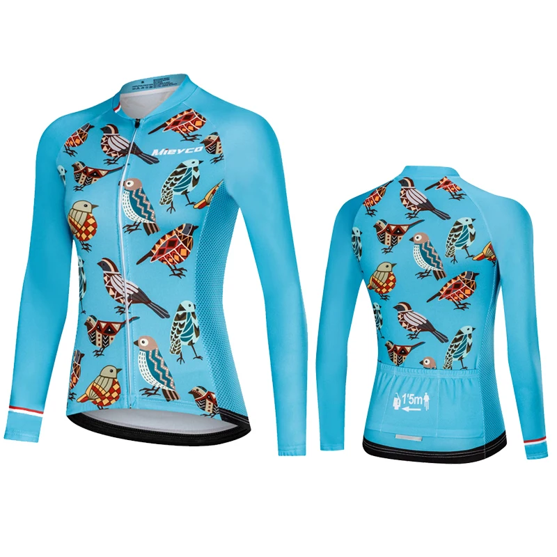 thumbnail image 1 of MIEYCO - Maillot de ciclismo para mujer, ropa de ciclismo de secado rápido, manga larga, camiseta de ciclismo, primavera, otoño, 2024, 1 of 5