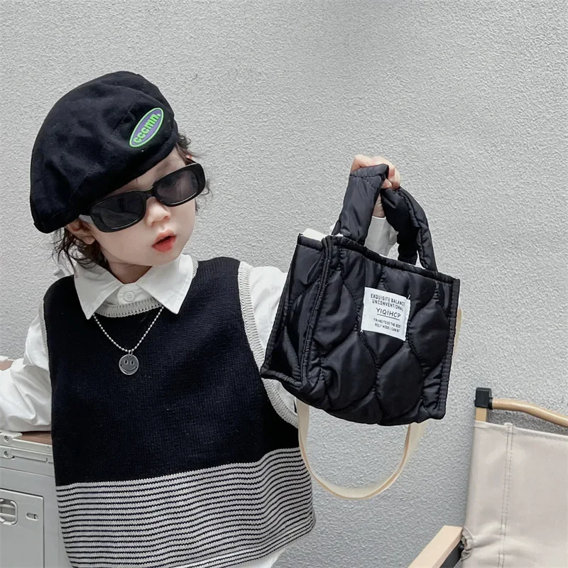 Handbags Kid Bag Autumn Winter New Fashion Korean Style Children Boys and Girls Carrying Hand-held Mobile Phone Accessories Bags