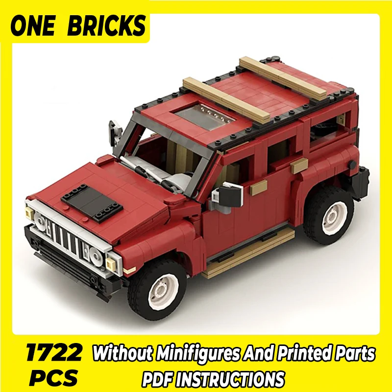 Moc Building Bricks City Car Model H3 Pick-Up Truck Car 10290 Technology Modular Block Regali Giocattoli Per Bambini Set Fai Da Te Assemblaggio