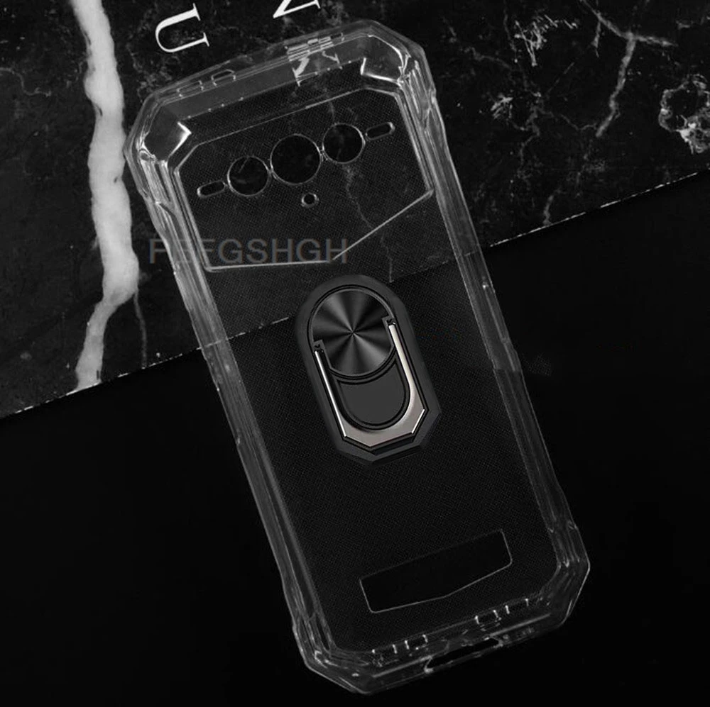 Enhanced Phone Cover with Back Ring Holder - TPU Soft Silicone Case, 6.58