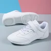 Lightweight White Profession Dance Shoes Women Low-heeled Beginner Gym Aerobics Sneakers Girls Ladies Training Cheerleading Shoe 5