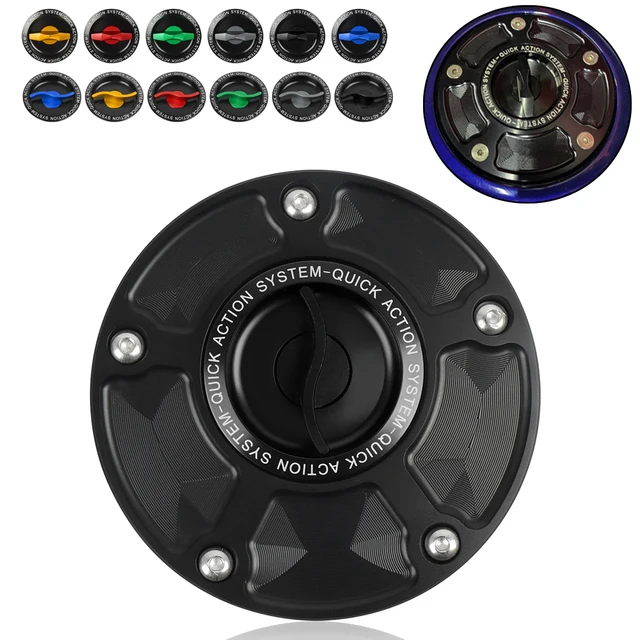 Tankdeckel Quick Release Für Kawasaki Motorräder | Keyless Aluminium In 5 Farben | ER6N Z1000 Ninja