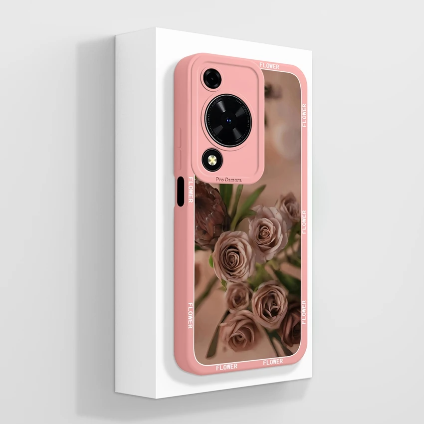 Beautiful Floral Liquid Silicone Phone Case