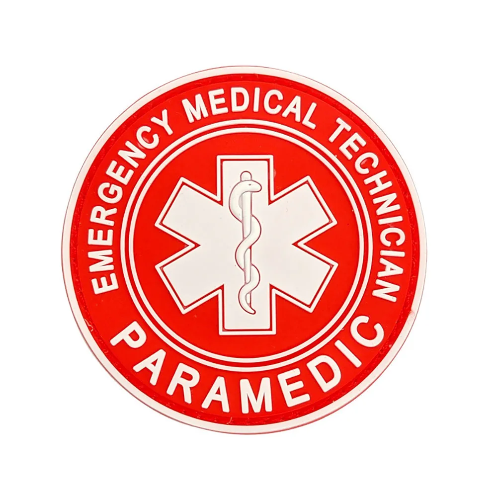 MEDIC Badges Patches Pvc Rubber Patches Emergency Medical Technician  Paramedic Hook Patches Rescuer Gear Army Military Patch Medical Treatment  Armbands Tactical Patches Clothes Accessories Patches