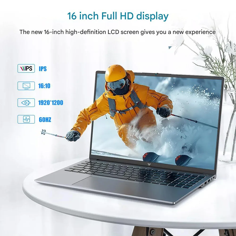 ACEMAGIC RX16 AMD Ryzen 9 6900HX 16.1" Ultra Slim 4000MAH Laptop 16GB LPDDR5 Ram 512GB Rom Windows 11Pro BT5.2 Wifi 6 Notebook 5