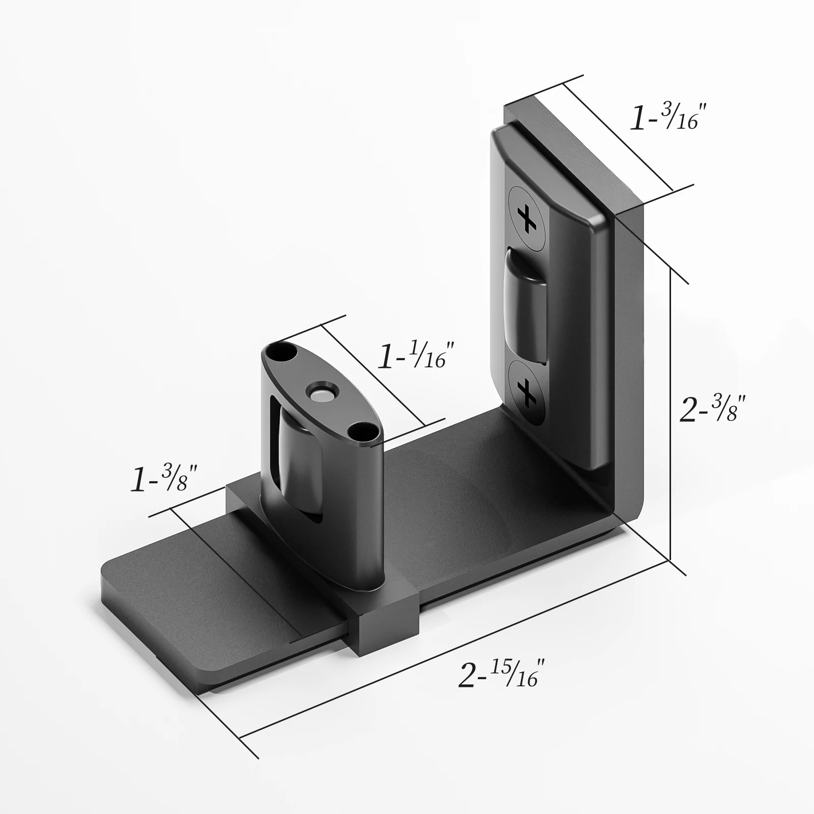 CCJH Sliding Barn Door Hardware Kit Adjustable Floor Guide Wall Door Bottom Guide 1 Pcs Easy to Install sliding barn door guide