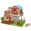 3D DIY Wooden Three-dimensional Hut Villa Puzzle Board Handmade Building Model Children Adult Game Party Toys House Kids Gift 3