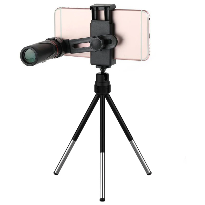 2000x24 HD Monocular Telescope Mini Portable Mobile Phone Telescope with Holder Outdoor Camping Hunting Birdwatching Telescopes 3