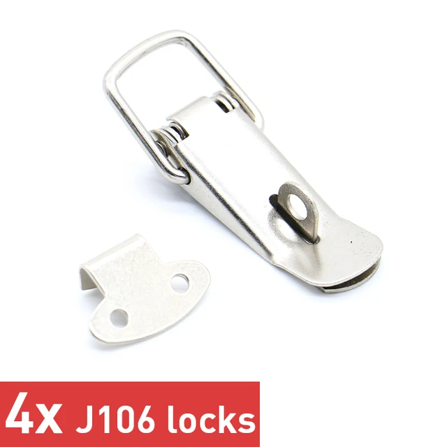 Aexit Closet Case Padlocks & Hasps Boxes Spring Loaded Iron Toggle Latch Hasps Hasp 3.5 