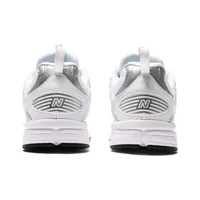 New Balance 408 : Chaussures décontractées basses confortables, élégantes, durables et respirantes pour hommes et femmes – Blanc et argent ML408WM 4